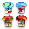 Custom Round Souvenir Glass Fridge Magnet Set