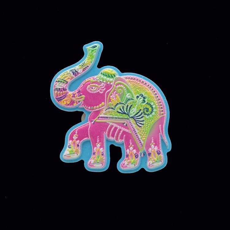 3D Printed Resin Elephant Thailand Souvenir Fridge Magnet