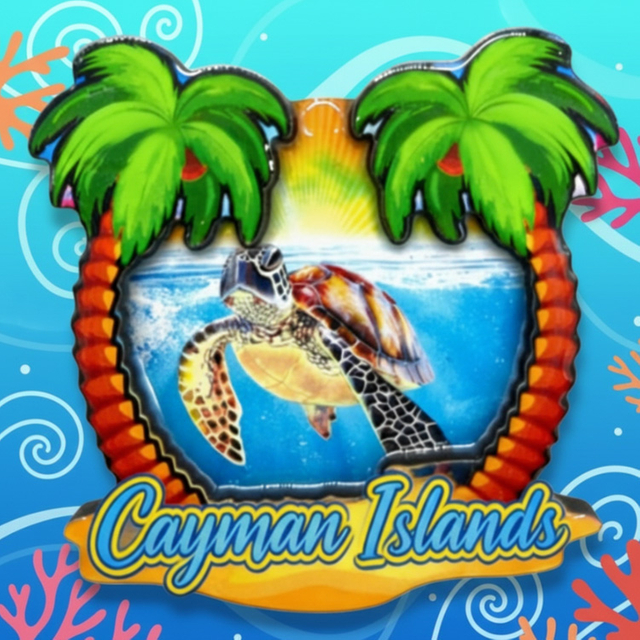 Customized Logo Beach Epoxy MDF Wooden Magnet St.vincent and the Grenadines Souvenir Fridge Magnet