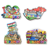 Factory Customised Design Refrigerator Sticker MDF Wood Budapest Hungary Souvenir Fridge Magnet