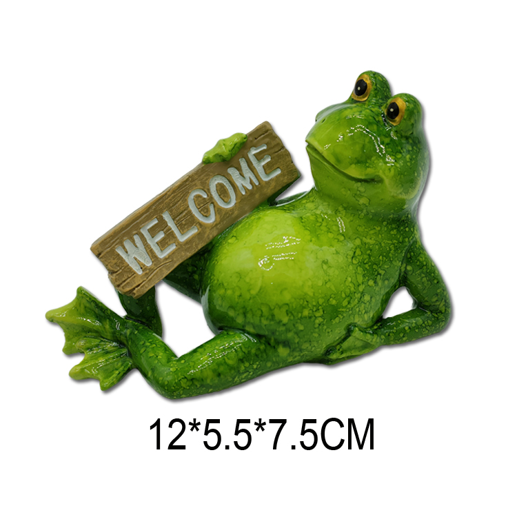Wholesale Animal Creative Home Decor Funny Yoga Frog Statue Resin Frog Figurine