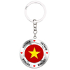 Custom Logo Glass Key Chain Da Nang Vietnam Keyring Hanoi Ho Chi Minh Souvenir Vietnam Flag Keychain