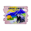 Custom Bear Great Smoky Mountains Souvenir Wood Magnet Outdoor Tent Camping Souvenir Fridge Magnet