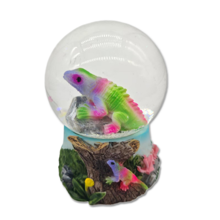Custom Logo Design Sea Animal Beach Souvenir Miniature Resin Water Globe Crab Snow Globe