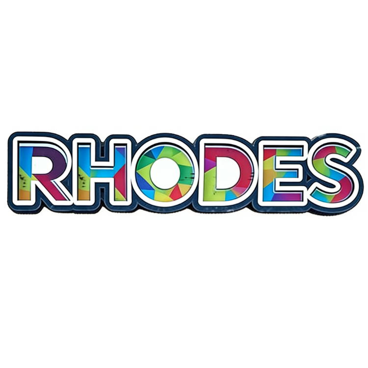 Custom MDF Wood Greek Souvenir Magnet Rhodes Greece Tourist Souvenirs Fridge Magnet