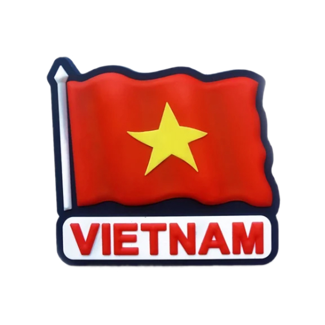 Custom Logo Soft PVC Da Nang Ho Chi Minh City Hanoi Vietnam Souvenir Fridge Magnet