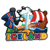 Customized Design Rubber Magnet Reykjavik Iceland Souvenirs PVC Fridge Magnet