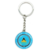 Custom Logo Printing Country Souvenir Gift Keyring Metal Flag Barbados Souvenir Keychain