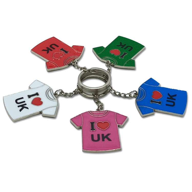 Customized Logo Alloy Metal Bear Key Chain Gene Root London Budapest Hungary Souvenir Teddy Bear Keychain