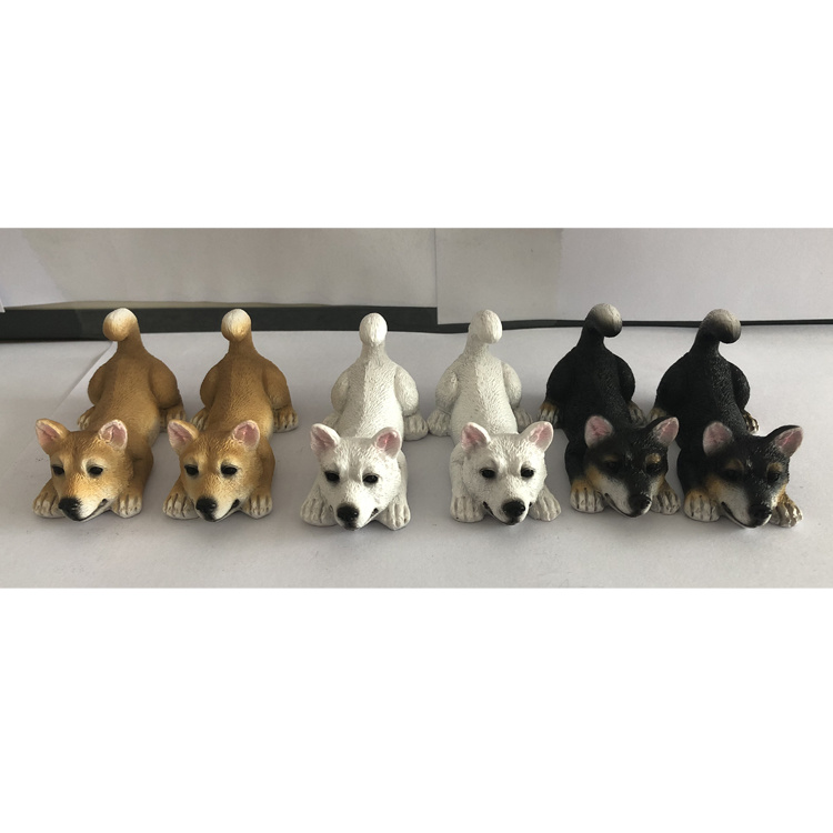 Wholesale Mini Dog Rabbit Cat Animal Statue Resin Miniature Figurines for Gift