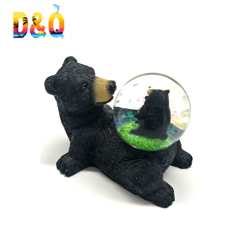 Polyresin Craft Factory Custom 3D Animal Snow Globe for Promotion Gift