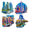  Custom Design Resin Saudi Refrigerator Magnets Dubai Souvenir Fridge Magnet