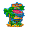 Custom Logo Tropical Palm Tree Resin Printing Beach Bermuda Souvenir Fridge Magnet