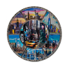 Wholesale Custom Logo Country City Scenery Decoration Plaque Foil Metal Plate Skyline New York Souvenir Plate