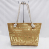 Customized 3D Logo Tropical Summer Beach Canvas Belize Souvenir Beach Bag Belize Tote Bag