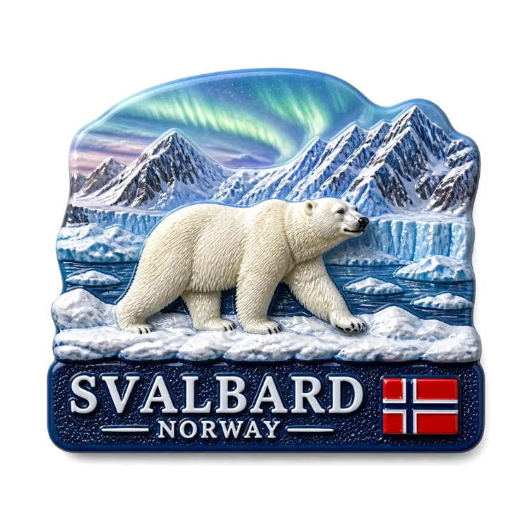 Custom Design Resin Printing City Magnet Bergen Oslo Norway Souvenir Fridge Magnets