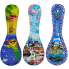 Custom Home Kitchen Decorations Tourist Souvenir Spoon Holder Ceramic Spoon Rest