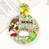 Customized 3D Printed Travel Gift Italian Sicily Sicilia Italy Fridge Magnet Souvenir Sicilia Magnets
