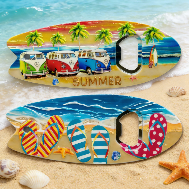 Custom 3D Printed Melamine Fridge Magnet Beer Opener Greek Craft Souvenir Greece Bottle Opener