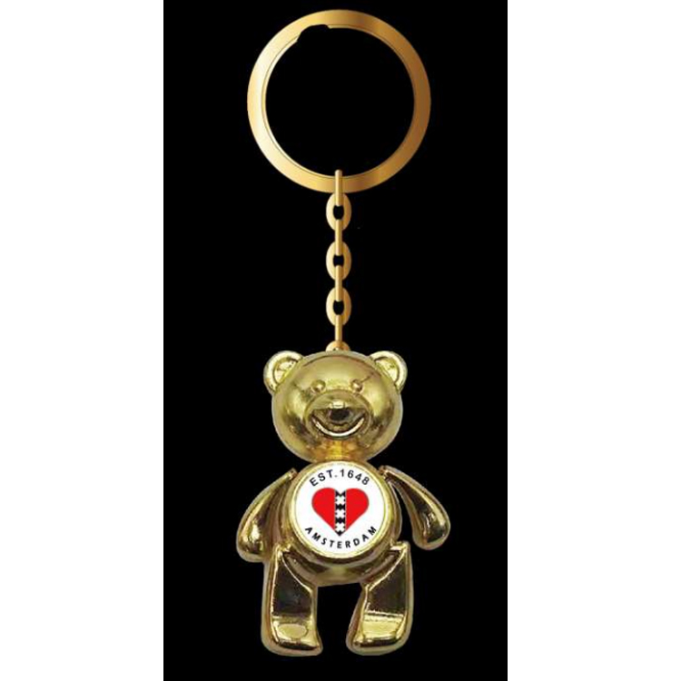 Custom Logo Design Zinc Alloy Metal Key Chain Rotterdam Amsterdam Holland Netherlands Souvenir Keychain