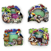 Wholesale NEW Design Coastal Beach Souvenir MDF Fridge Magnet Custom Quicksand Wood Fridge Magnet