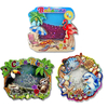 Wholesale NEW Design Coastal Beach Souvenir MDF Fridge Magnet Custom Quicksand Wood Fridge Magnet
