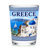Custom logo Travel Gift Shot Glasses Evil Eye Zakynthos Crete Mykonos Santorini Souvenir Greek Greece Shot Glass