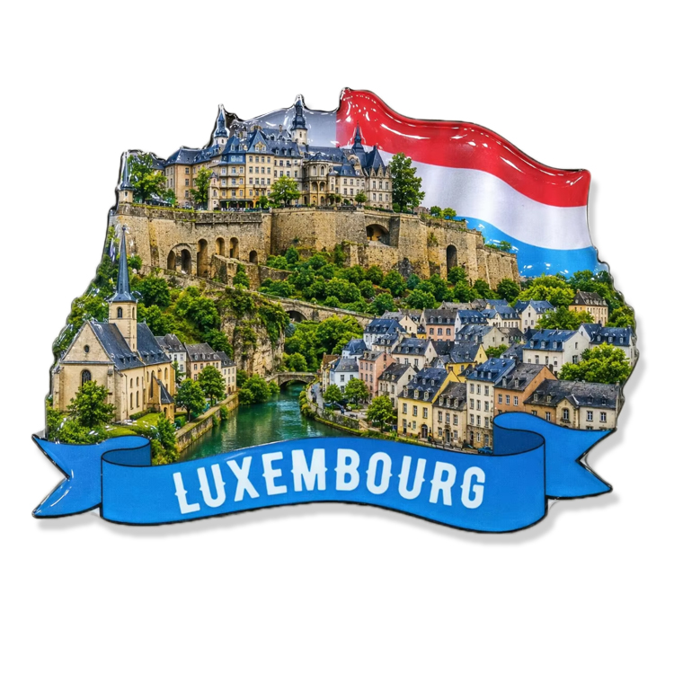 Custom Refrigerator Magnet 3D Travel Souvenirs Wood Craft Luxembourg Souvenir Fridge Magnet