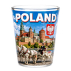 Custom logo Travel Gift Flag Shot Glass Polish Krakow Souvenir Poland Shot Glasses
