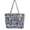 Custom 3D Logo Canvas Large Women Malta Souvenir Beach Bag Malta Bag