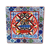 Custom Logo Design 3D Embossed Bronzing Printing Souvenir Porto Lisbon Portugal Ceramic Coaster