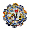 Custom Logo Design 3D Embossed Bronzing Printing Souvenir Porto Lisbon Portugal Ceramic Coaster