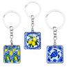 Wholesale Custom Logo Design Metal Glass Fish Snack Food Sardines Keychain Souvenir Sardine Keychains
