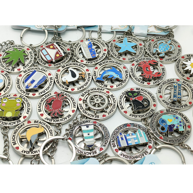 Custom Logo 3D Zinc Alloy Metal Souvenir Keychain