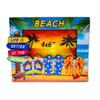 Custom Design Epoxy MDF Wood Turtle Nassau Bahamas Picture Frame Souvenir Bahamas Photo Frame