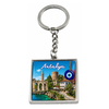 Custom Logo Design Alloy Metal Keyring Antalya Turkey Souvenir Keychain