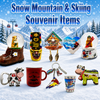 Custom Logo Design Resin Printing ALPS Snow Mountain Italy Dolomites Souvenir Fridge Magnet