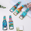 Custom Logo Design Tourist Souvenir Goid Foil Beer Bottle Opener Magnet Unique Bottle Opener