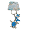 Custom Logo Metal Keyring Travel Gift Guadeloupe Souvenir Turtle Keychain