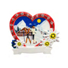 Custom Logo Resin Snow Mountain Skiing Theme Gift Cortina Grindelwald Interlaken Chamonix Zermatt Souvenir Fridge Magnet