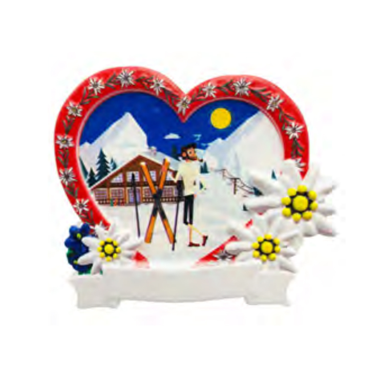 Custom Logo Resin Snow Mountain Skiing Theme Gift Cortina Grindelwald Interlaken Chamonix Zermatt Souvenir Fridge Magnet