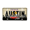 Custom Logo Design Metal Texas License Plate Magnet Austin Souvenir Fridge Magnet