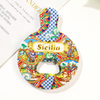 Customized 3D Printed Travel Gift Italian Sicily Sicilia Italy Fridge Magnet Souvenir Sicilia Magnets