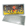 Custom Logo Embossed Printing Metal Aluminum Decorative Car License Plate Amsterdam Souvenir License Plate
