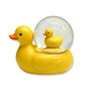 Custom Logo Cute Resin Duck Statue Water Globe Holland Netherlands Souvenir Duck Snow Globe
