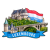 Custom Refrigerator Magnet 3D Travel Souvenirs Wood Craft Luxembourg Souvenir Fridge Magnet
