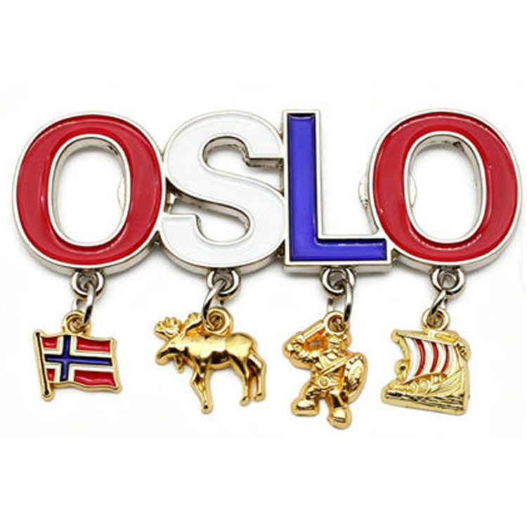Custom Logo Design Building Design Charm Fridge Magnet Stockholm Sweden Souvenir Metal Fridge Magnet