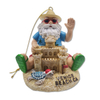 Custom Logo Hand Painted Resin Santa Claus Christmas Tree Hanging Venice Beach Souvenir Christmas Ornament