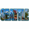 Custom Logo Resin USA Space Needle Seattle Souvenirs Fridge Magnet