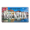 Custom 3D Embossed Printing Personalized Souvenir Copenhagen Denmark License Plate